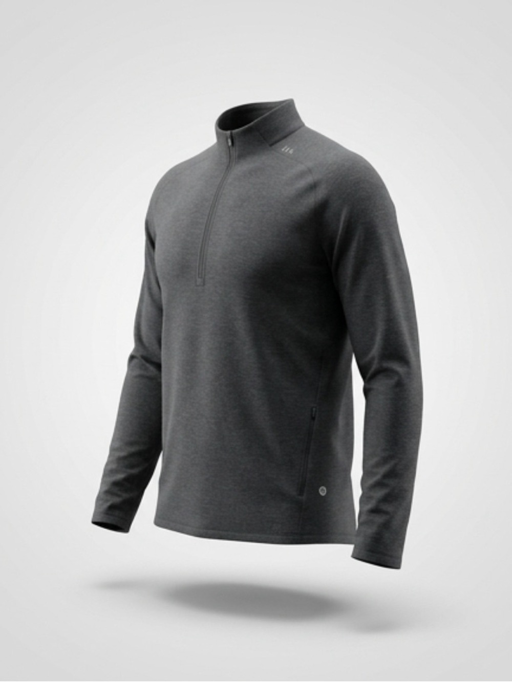 Men's Lululemon Charcoal Quarter-Zip Performance Pullover #menslululemon #lulu